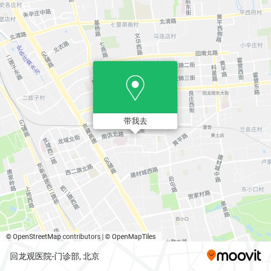 回龙观医院-门诊部地图