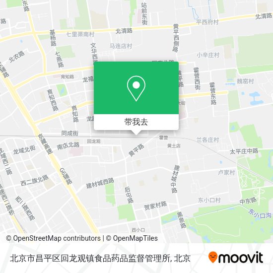 北京市昌平区回龙观镇食品药品监督管理所地图