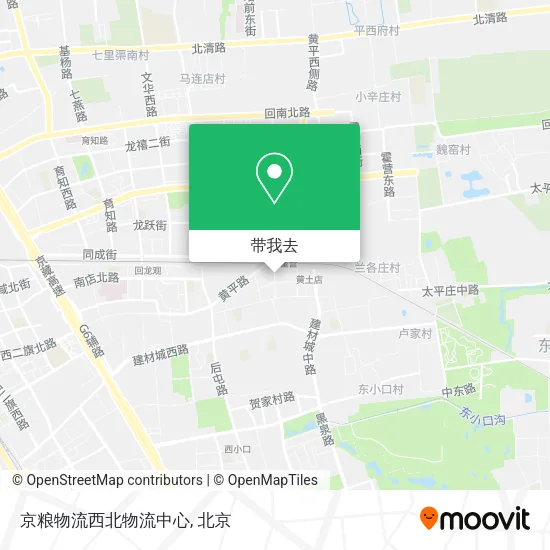 京粮物流西北物流中心地图