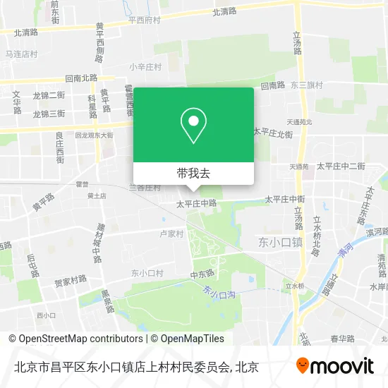 北京市昌平区东小口镇店上村村民委员会地图