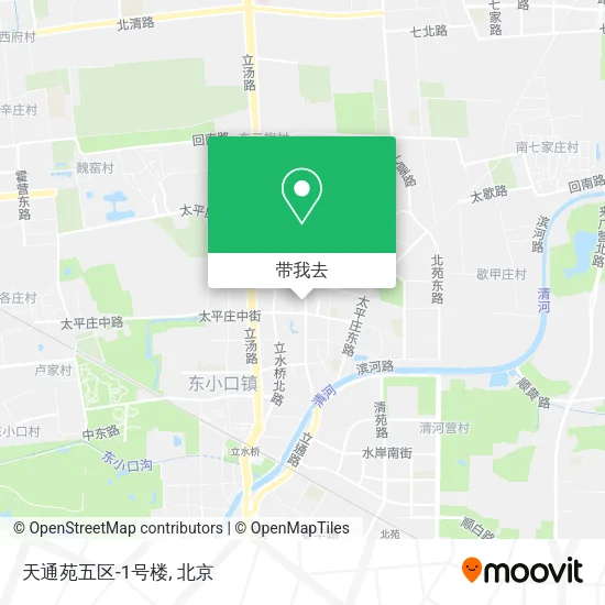 天通苑五区-1号楼地图