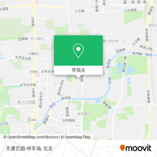 天通艺园-停车场地图