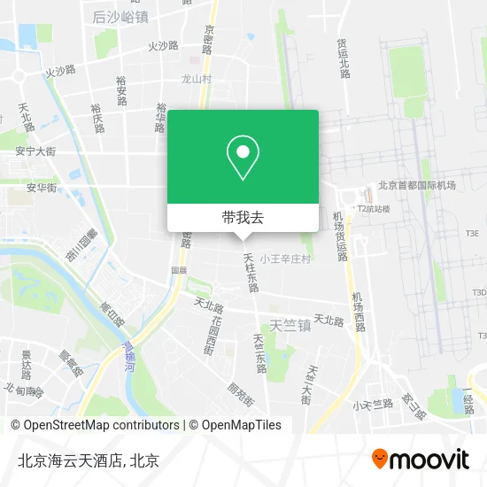 北京海云天酒店地图