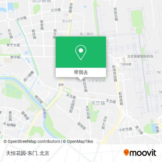 天恒花园-东门地图