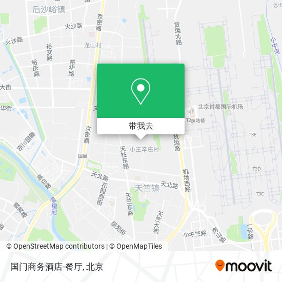 国门商务酒店-餐厅地图
