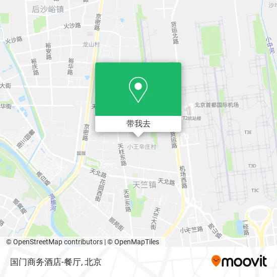 国门商务酒店-餐厅地图