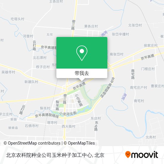 北京农科院种业公司玉米种子加工中心地图