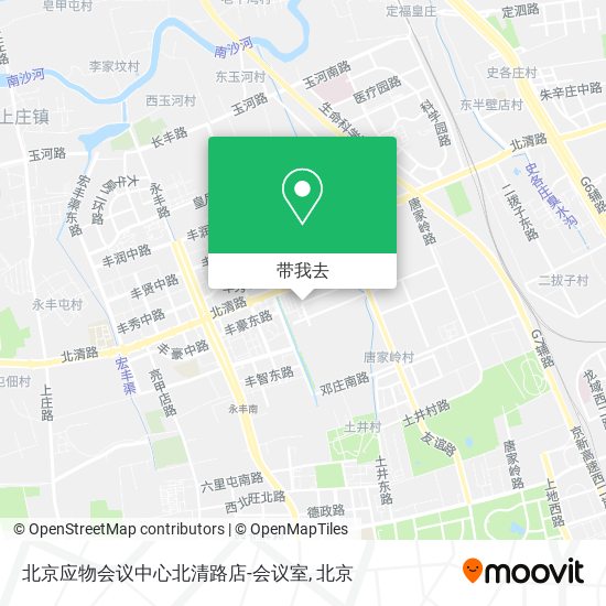 北京应物会议中心北清路店-会议室地图