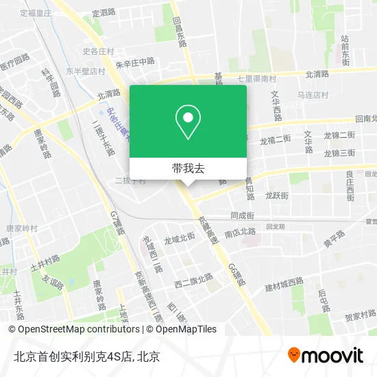 北京首创实利别克4S店地图
