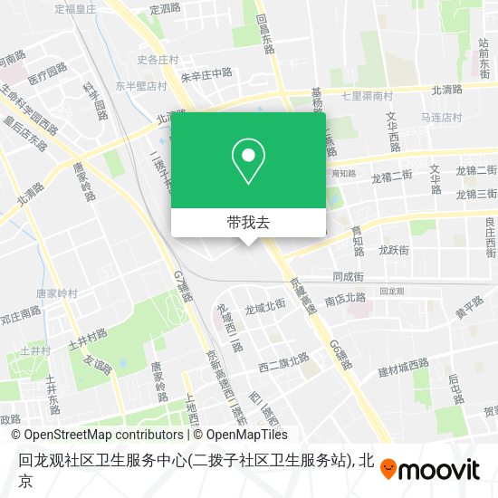 回龙观社区卫生服务中心(二拨子社区卫生服务站)地图