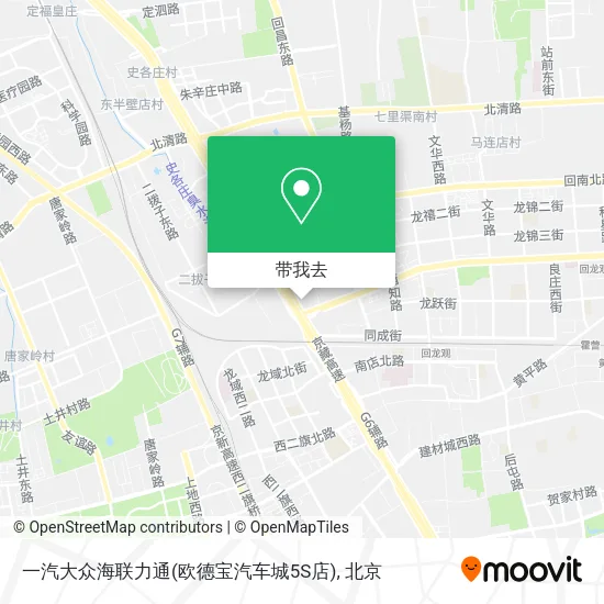 一汽大众海联力通(欧德宝汽车城5S店)地图