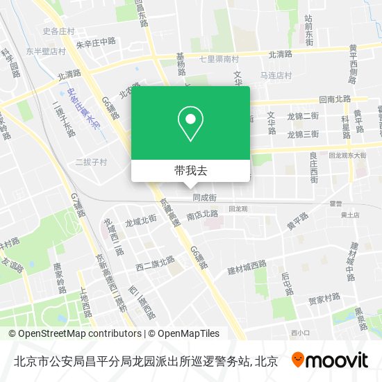 北京市公安局昌平分局龙园派出所巡逻警务站地图