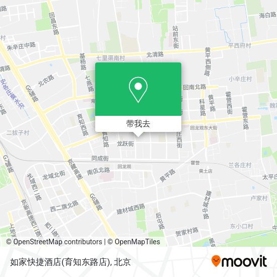 如家快捷酒店(育知东路店)地图