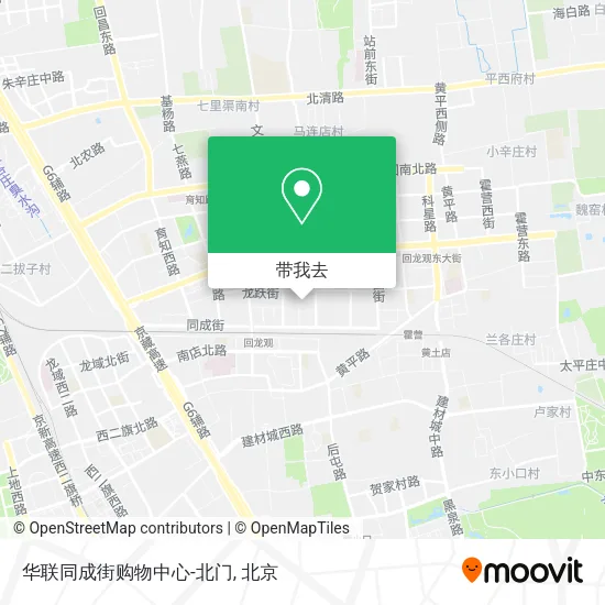 华联同成街购物中心-北门地图