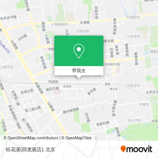 钰花溪(回龙观店)地图
