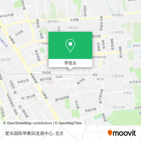 爱乐国际早教回龙观中心地图