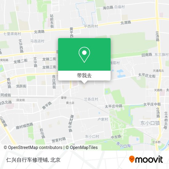 仁兴自行车修理铺地图