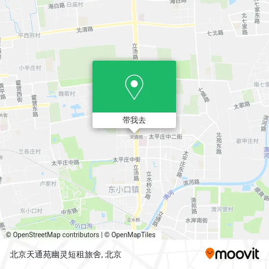 北京天通苑幽灵短租旅舍地图