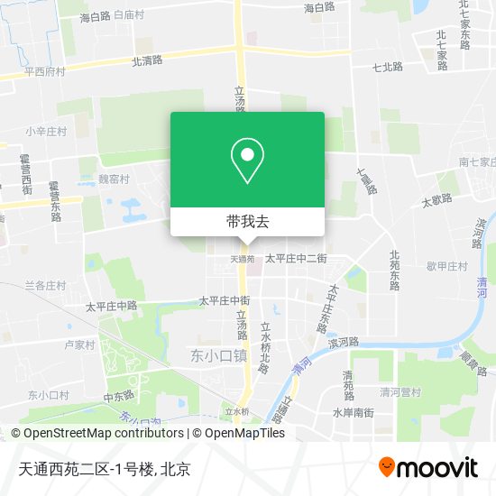 天通西苑二区-1号楼地图
