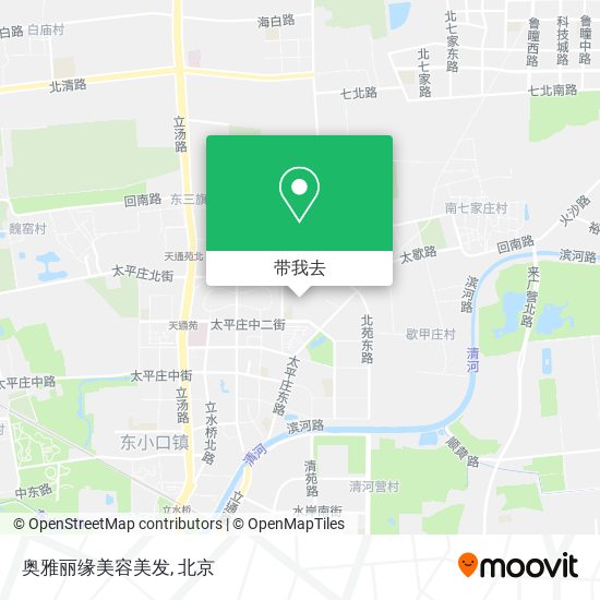奥雅丽缘美容美发地图