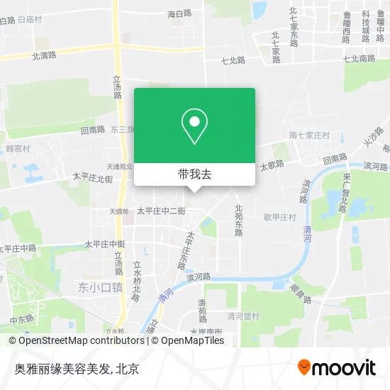 奥雅丽缘美容美发地图