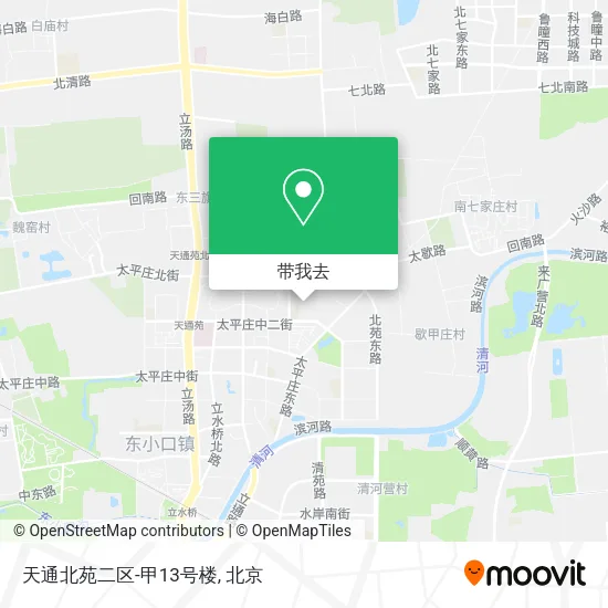 天通北苑二区-甲13号楼地图