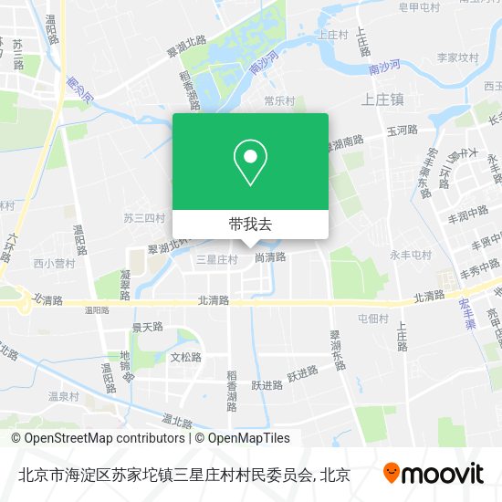 北京市海淀区苏家坨镇三星庄村村民委员会地图