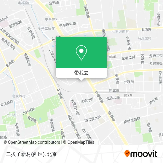二拔子新村(西区)地图