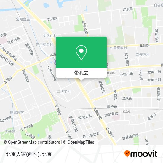 北京人家(西区)地图