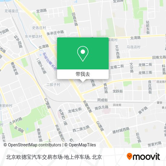 北京欧德宝汽车交易市场-地上停车场地图