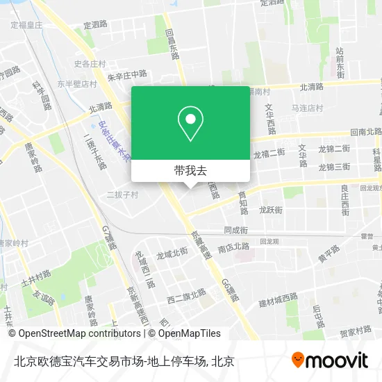 北京欧德宝汽车交易市场-地上停车场地图