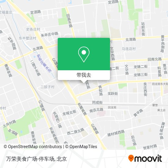 万荣美食广场-停车场地图