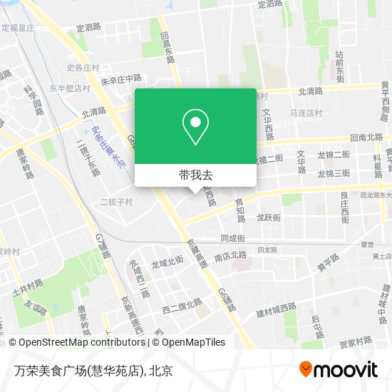 万荣美食广场(慧华苑店)地图
