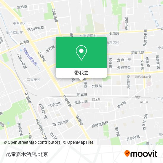 昆泰嘉禾酒店地图