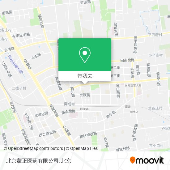 北京蒙正医药有限公司地图