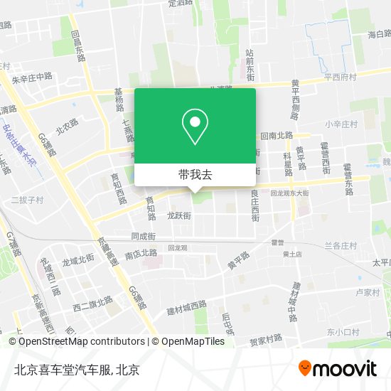 北京喜车堂汽车服地图