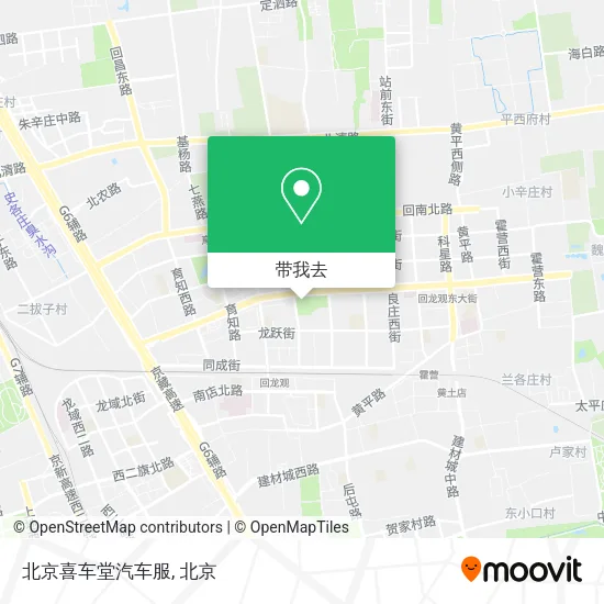 北京喜车堂汽车服地图