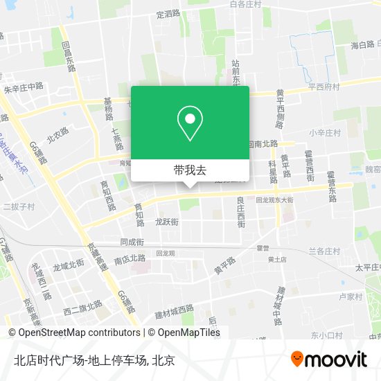北店时代广场-地上停车场地图