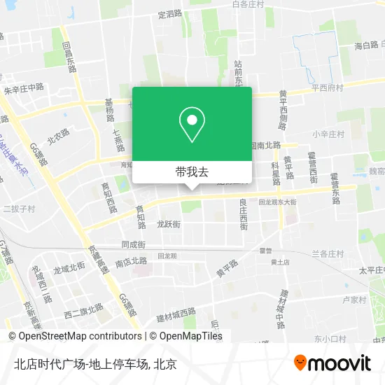 北店时代广场-地上停车场地图