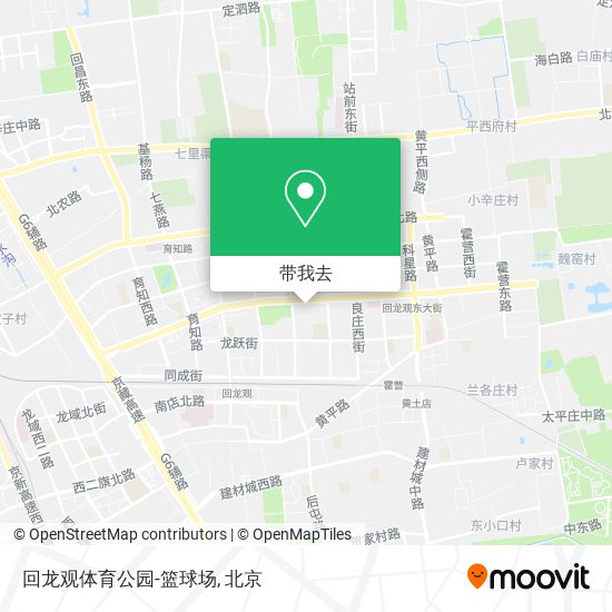回龙观体育公园-篮球场地图