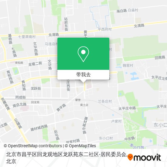 北京市昌平区回龙观地区龙跃苑东二社区-居民委员会地图