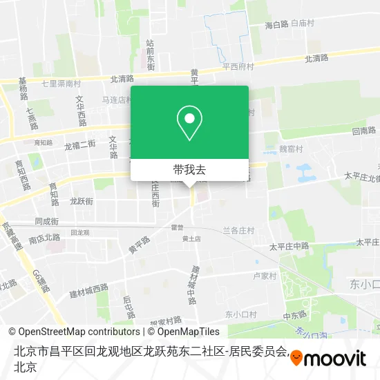 北京市昌平区回龙观地区龙跃苑东二社区-居民委员会地图