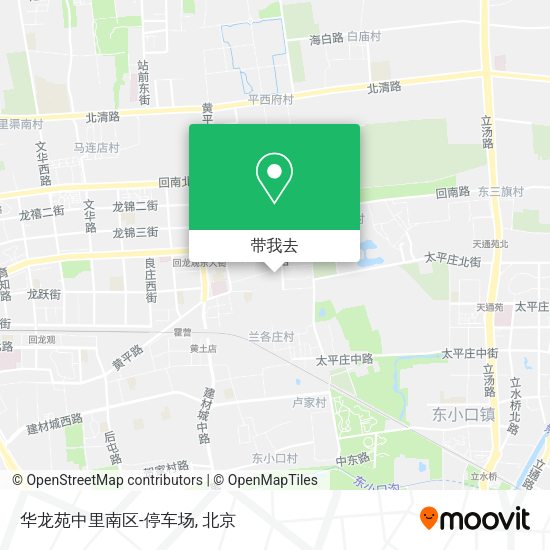 华龙苑中里南区-停车场地图