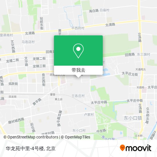 华龙苑中里-4号楼地图