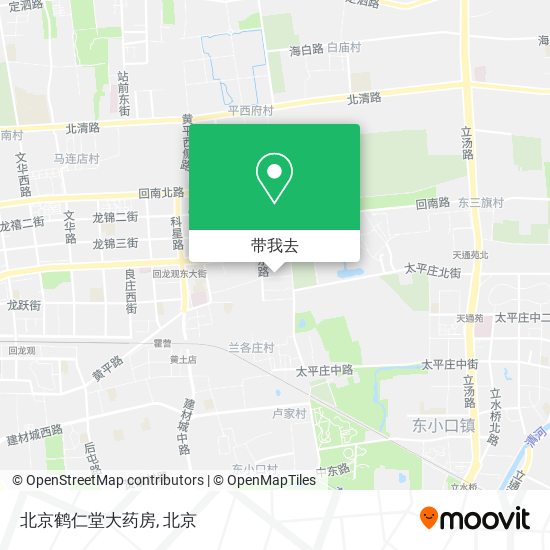 北京鹤仁堂大药房地图