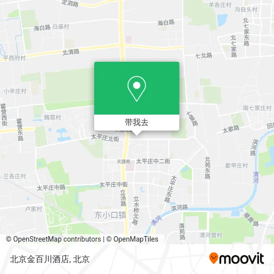北京金百川酒店地图