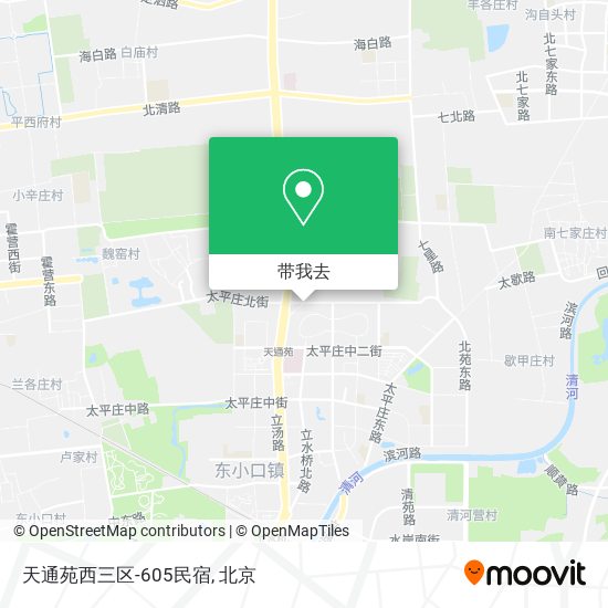 天通苑西三区-605民宿地图