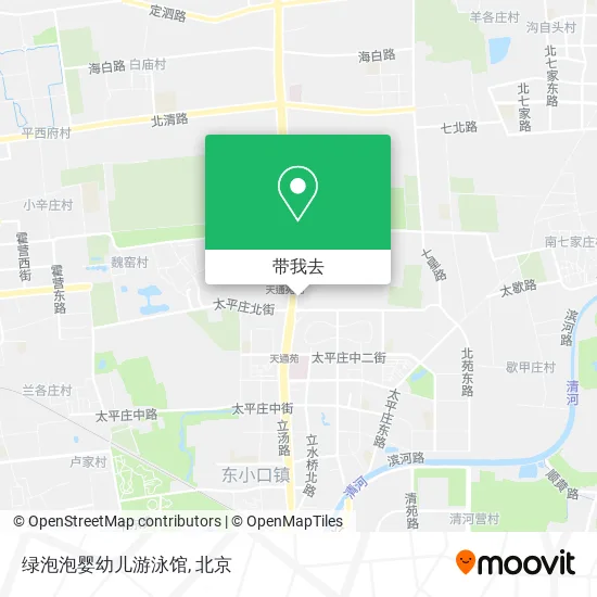 绿泡泡婴幼儿游泳馆地图