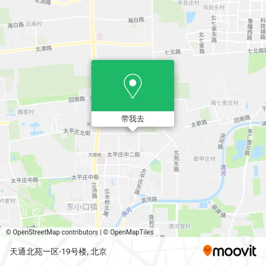 天通北苑一区-19号楼地图
