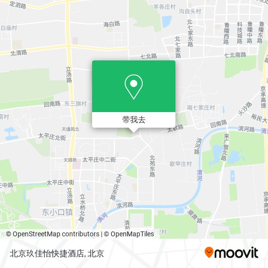 北京玖佳怡快捷酒店地图